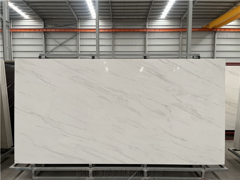 Carrara White Sintered Stone Slabs