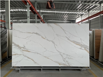 Extra White Calacatta Gold Sintered Stone Slabs