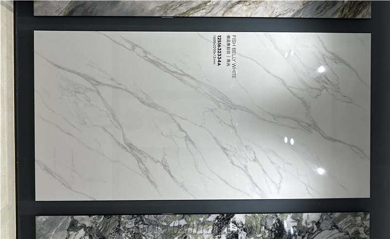 White Calacatta Sintered Stone Large-Format Sintered Stone