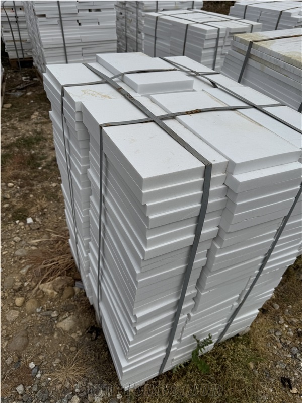 Thassos White Marble Offcut Restover For Mosaics Broken 3Cm