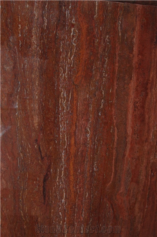 Red Travertine Slabs