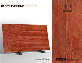 Red Travertine Slabs