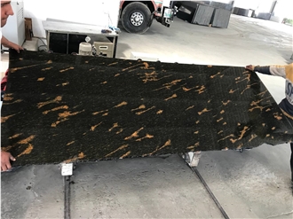 Fish Gold Granite Slabs