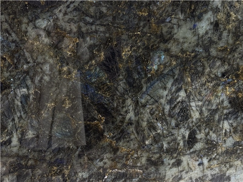 Lemurian Blue Labradorite Granite Big Crystal Polished Slabs