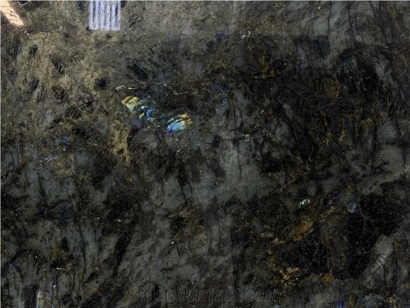 Lemurian Blue Labradorite Granite Big Crystal Polished Slabs