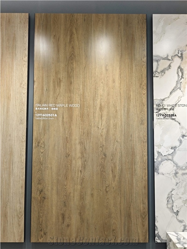 1600*3200 MAPLE Red Wood Matt 1.2Cm Porcelain Slabs