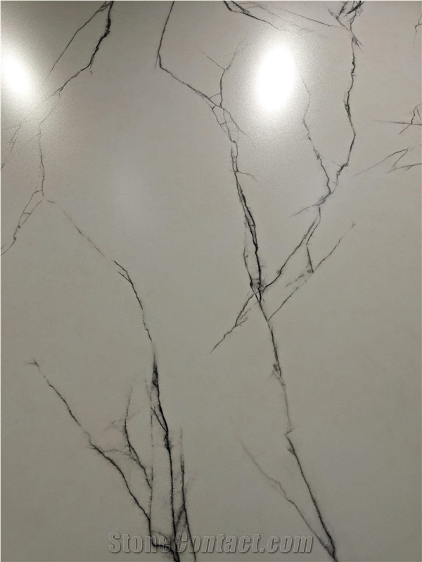 Bianco Gioia White Honed Marble Look Sintered Stone