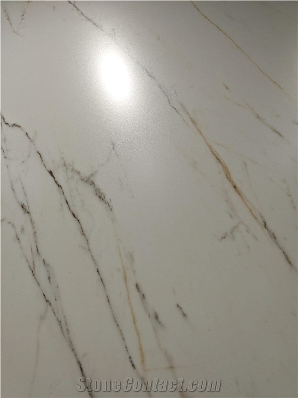 Calacatta Carrara White Natural Sintered Stone Floor