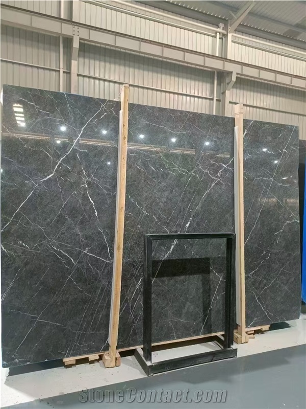 Cambodia Wyndham Grey Marble Slab Customized Size Tiles