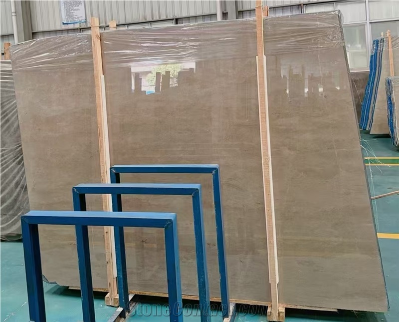 China Caesar Grey Marble Slab For Cutting Floor Tiles