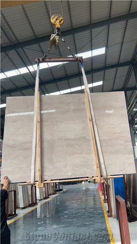 China Caesar Grey Marble Slab For Cutting Floor Tiles