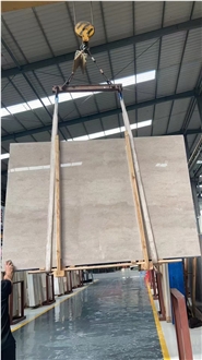 China Caesar Grey Marble Slab For Cutting Floor Tiles