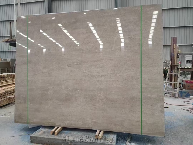 China Caesar Grey Marble Slab For Cutting Floor Tiles