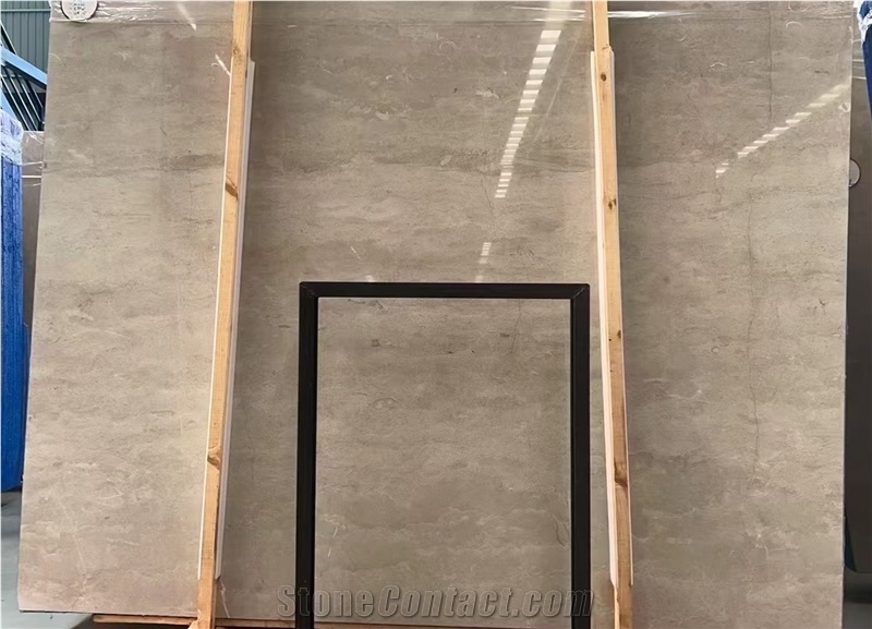China Caesar Grey Marble Slab For Cutting Floor Tiles