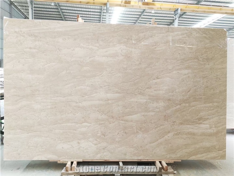 Turkey Amasya Beige Marble Slab Customized Size Floor Tiles