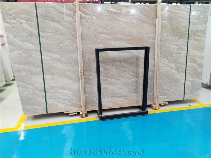 Turkey Amasya Beige Marble Slab Customized Size Floor Tiles
