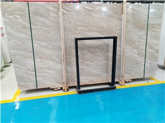 Turkey Amasya Beige Marble Slab Customized Size Floor Tiles