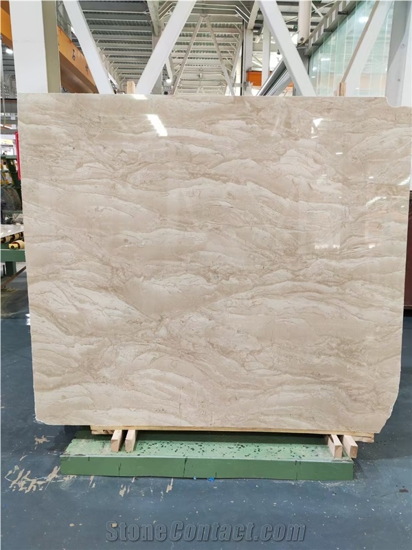Turkey Amasya Beige Marble Slab Customized Size Floor Tiles