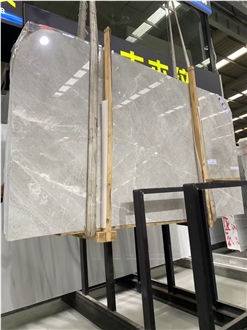 Turkey Castle Grey Marble Slab Customized Size Floor Tiles