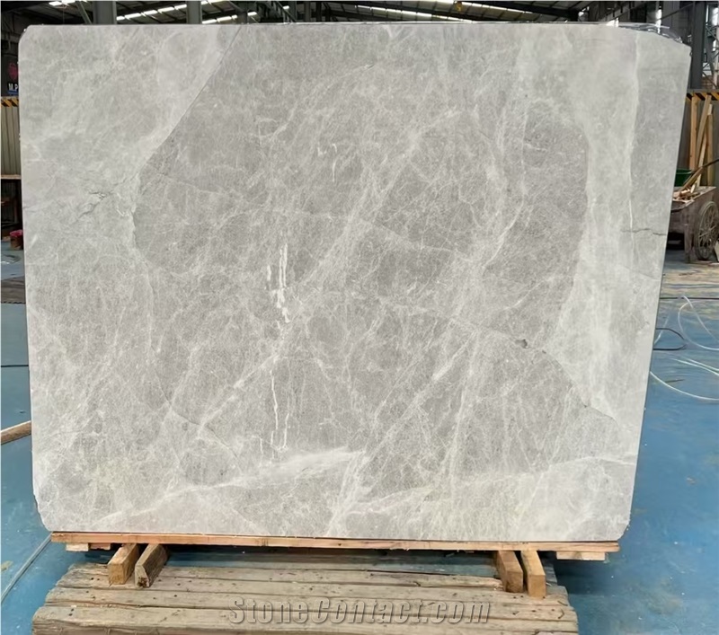 Turkey Castle Grey Marble Slab Customized Size Floor Tiles