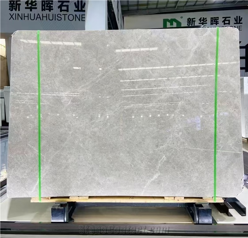 Turkey Castle Grey Marble Slab Customized Size Floor Tiles