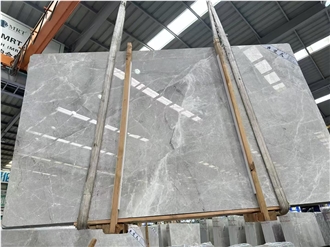 Turkey Castle Grey Marble Slab Customized Size Floor Tiles