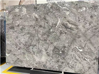 Turkey Fantasy Grey Marble Slab Customized Size Floor Tiles