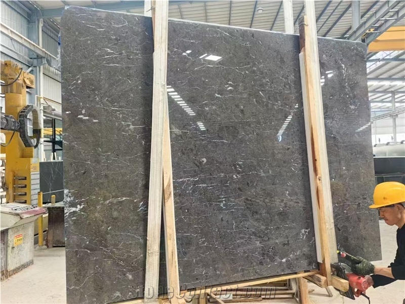 Turkey Prestige Grey Marble Slab For Cutting Wall Tiles