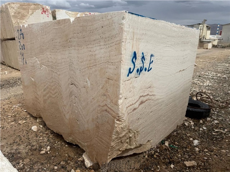 White Travertine  Blocks