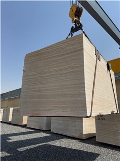 Cream Sadaf Travertine Blocks