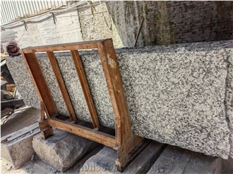 White Flower Granite Slab