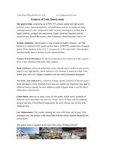 Features of Luda Quartz Stone