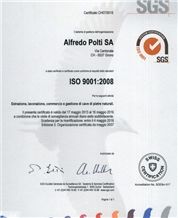 Certificato ISO 9001:2008