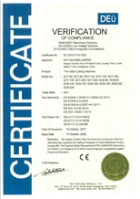 VERIFICATION OF COMPLIANCE