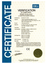 VERIFICATION OF COMPLIANCE