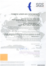 Verification of Conformity