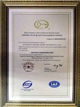 CERTIFICATE OF QUALITY MANAGEMENT SYSTEM