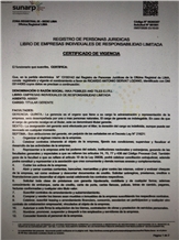certificado de vigencia