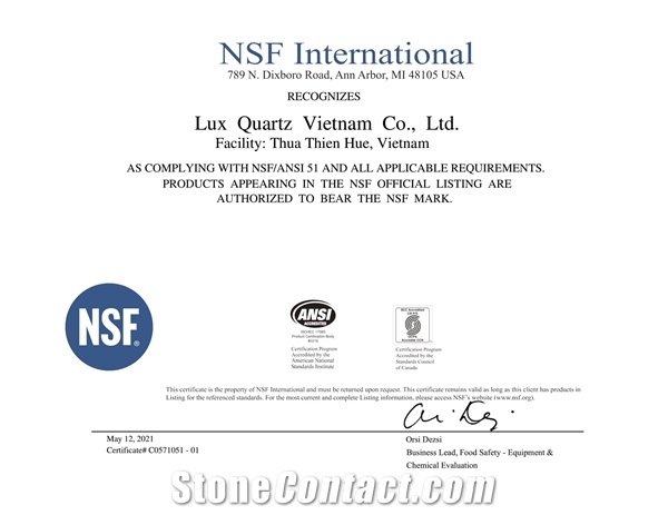 Lux Quartz Vietnam Co., Ltd