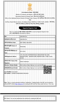 Importer-Exporter Code