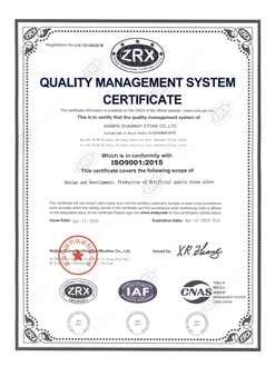 Quality Management System Certificate