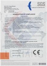 G682 Yellow Rusty CE Certificate