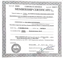 Membership certificate