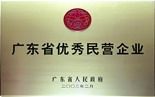 The private excellent enterprise in Guangdong prov