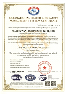 OCCUPATIONAL HEALTH AND SAFETY MANAGEMENT SYSTEM CERTIFICATE