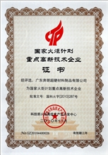 The Key New High-tech Enterprise of National Torch