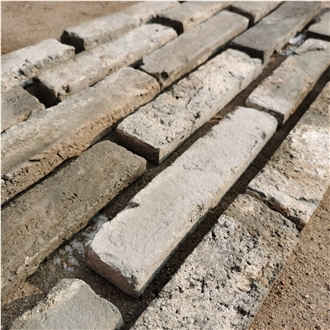 Antique  Gray Thin-Bricks Terracotta Tiles For Wall Decor