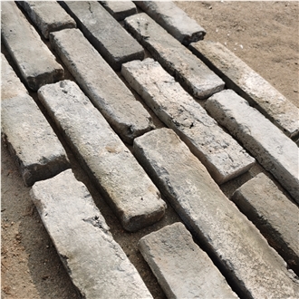 Antique  Gray Thin-Bricks Terracotta Tiles For Wall Decor