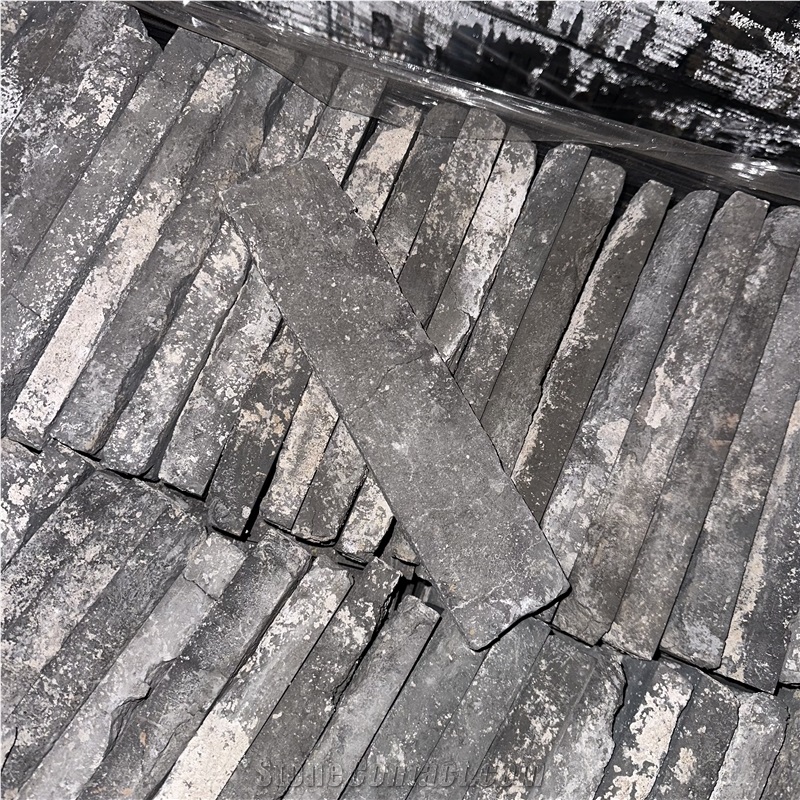 Antique  Gray Thin-Bricks Terracotta Tiles For Wall Decor