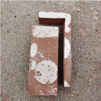 Antique Red Brick Corners|L Shape Reclaimed Bricks Tile